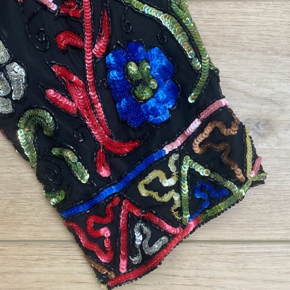 Vintage Jakelin Designs Sequin Silk Jacket - Picture 6 of 16